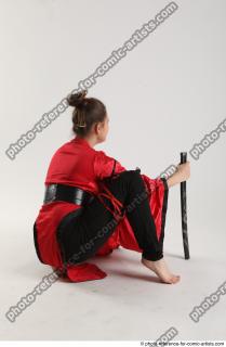 Katerina Ninja Kneeling Pose 12